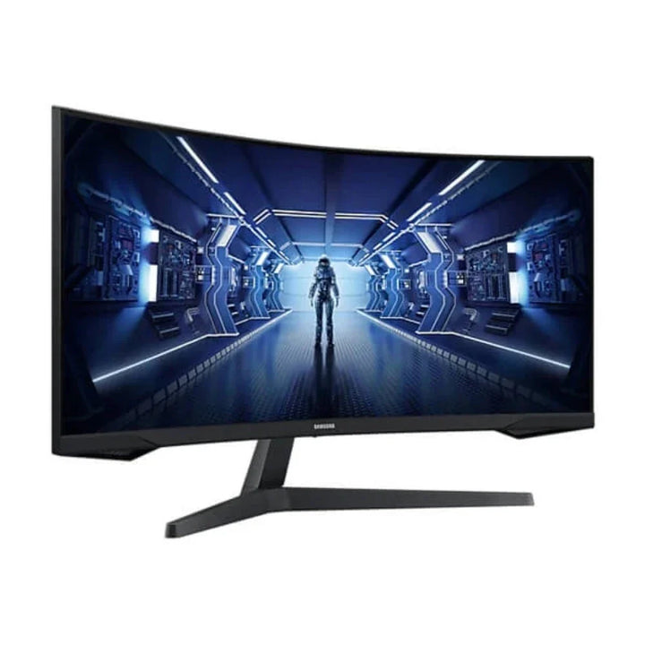 SAMSUNG Odyssey G5 LC34G55TWWWXXL 34 Inch QHD 165Hz VA Panel 1MS AMD Freesync Gaming Monitor - Byte Baazar