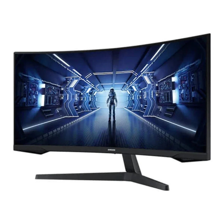 SAMSUNG Odyssey G5 LC34G55TWWWXXL 34 Inch QHD 165Hz VA Panel 1MS AMD Freesync Gaming Monitor - Byte Baazar