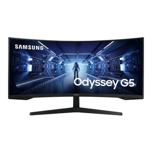 SAMSUNG Odyssey G5 LC34G55TWWWXXL 34 Inch QHD 165Hz VA Panel 1MS AMD Freesync Gaming Monitor - Byte Baazar