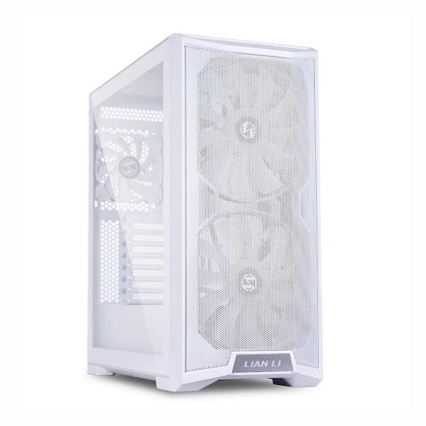 LIAN LI Lancool 215 ARGB EATX Mid Tower Cabinet (White) - Byte Baazar