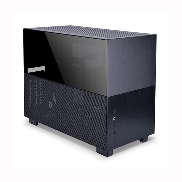 LIAN LI Q58X3 ITX Mini Tower Cabinet With PCIe 3.0 Riser Cable (Black) - Byte Baazar