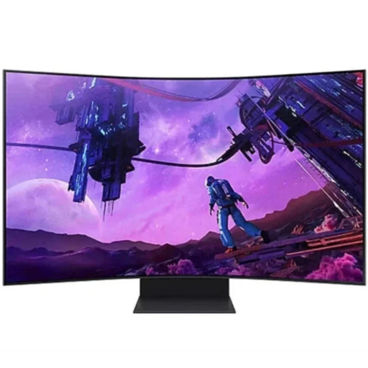 SAMSUNG Odyssey Ark LS55BG970NWXXL 55 Inch UHD 165Hz VA Panel 1MS AMD Freesync Gaming Monitor - Byte Baazar