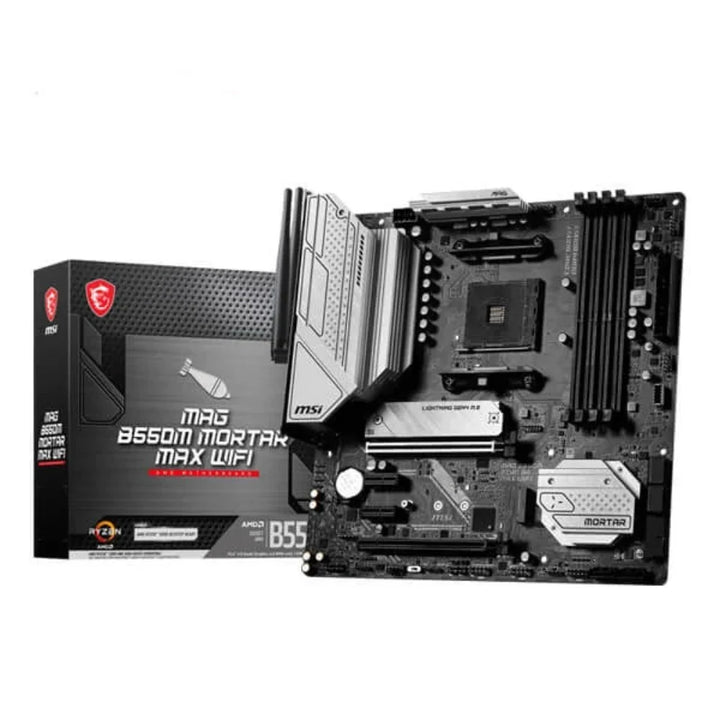 MSI MAG B550M Mortar MAX Wifi DDR4 AMD Motherboard - Byte Baazar