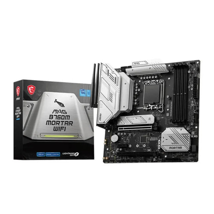 MSI MAG B760 Mortar Wifi DDR5 Intel Motherboard - Byte Baazar