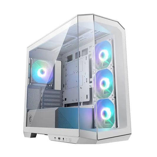 MSI MAG PANO M100R PZ ARGB MATX Mid Tower Cabinet (White) - Byte Baazar