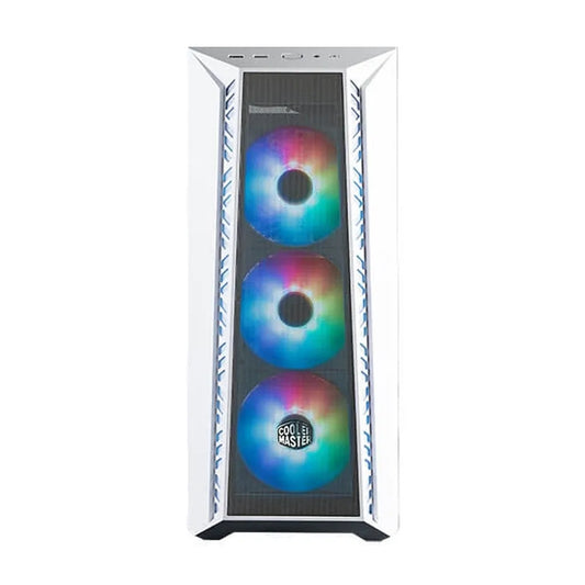 COOLER MASTER MasterBox 520 Mesh ARGB EATX Mid Tower Cabinet (White) - Byte Baazar