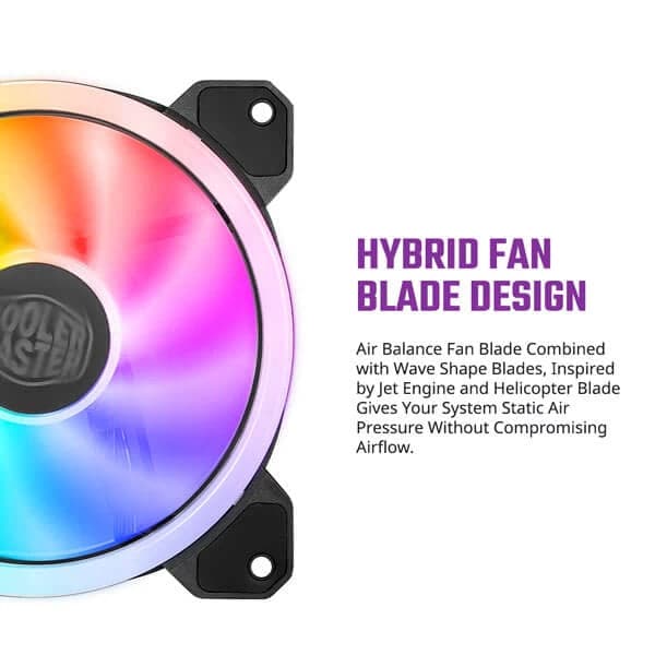 COOLER MASTER MasterFan MF120 S3 ARGB Case Fan (Single Pack) - Byte Baazar