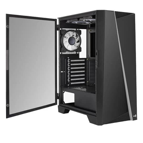 AEROCOOL Mirage ARGB ATX Mid Tower Cabinet (Black) - Byte Baazar