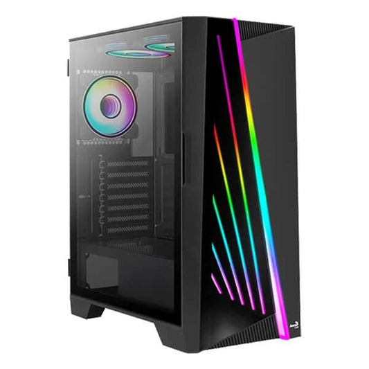 AEROCOOL Mirage ARGB ATX Mid Tower Cabinet (Black) - Byte Baazar