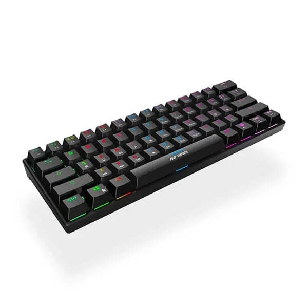 ANT ESPORTS MK1300 Mini 60% RGB Mechanical Wired Gaming Keyboard (Black) (Blue Switch) (Clicky Switch) (MK1300) - Byte Baazar