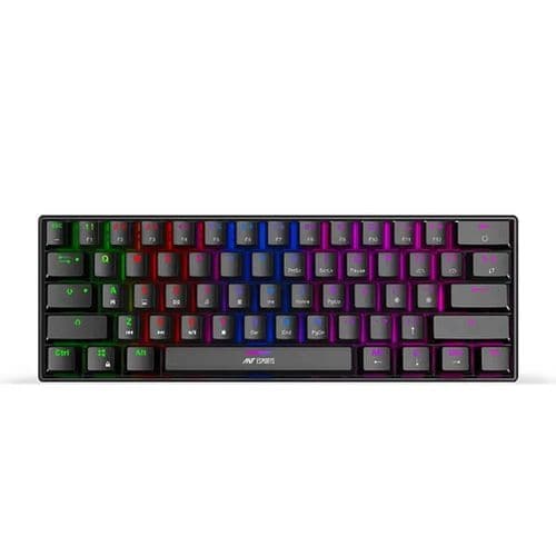 ANT ESPORTS MK1300 Mini 60% RGB Mechanical Wired Gaming Keyboard (Black) (Red Switch) (Linear Switch) (MK1300) - Byte Baazar