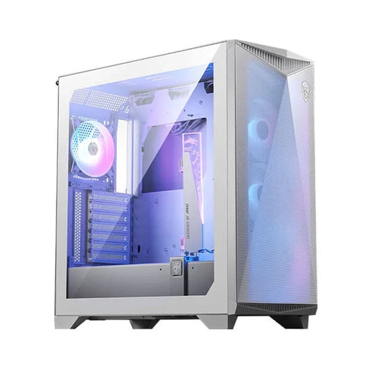 MSI MPG Gungnir 300R Airflow ARGB EATX Mid Tower Cabinet (White) - Byte Baazar