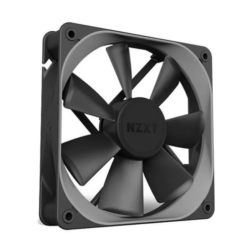 NZXT Aer P120 Grey Trim 2X 120mm Non-RGB Cabinet Fan (Black) (Single Pack) - Byte Baazar