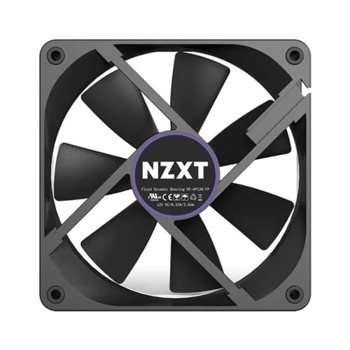 NZXT Aer P120 Grey Trim 2X 120mm Non-RGB Cabinet Fan (Black) (Single Pack) - Byte Baazar