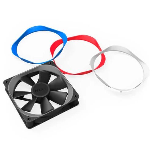 NZXT Aer P120 Grey Trim 2X 120mm Non-RGB Cabinet Fan (Black) (Single Pack) - Byte Baazar