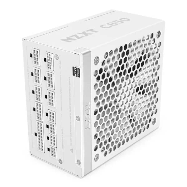 NZXT C850 850W 80 + Gold Fully Modular ATX 3.1 Power Supply (White) - Byte Baazar