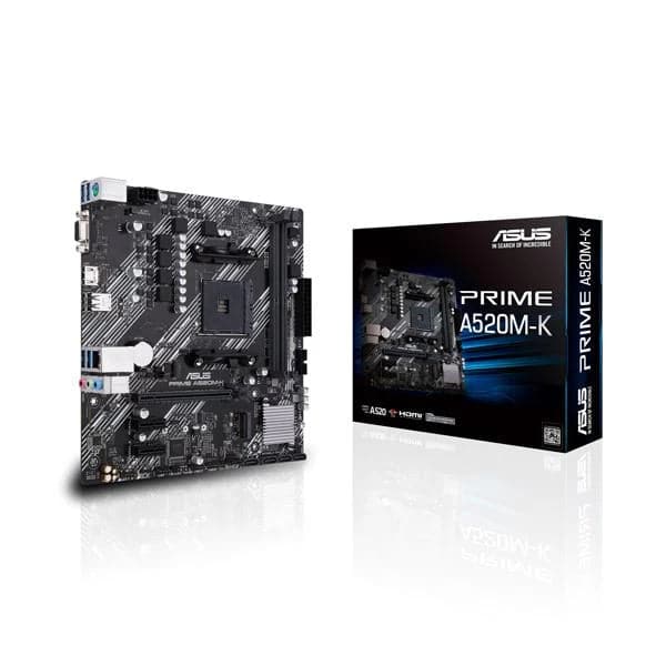 ASUS Prime A520M-K DDR4 AMD Motherboard - Byte Baazar