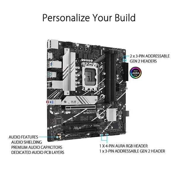 ASUS Prime B760M-A DDR4 Intel Motherboard - Byte Baazar