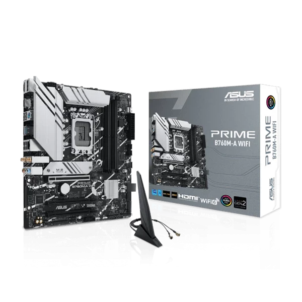 ASUS Prime B760M-A Wifi DDR5 Intel Motherboard - Byte Baazar