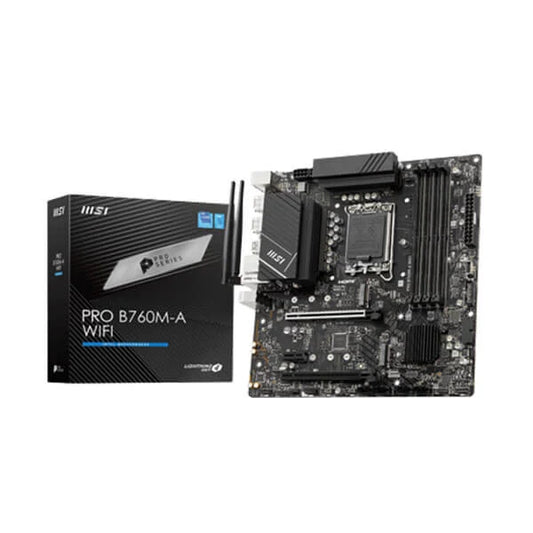 MSI Pro B760M-A Wifi DDR5 Intel Motherboard - Byte Baazar