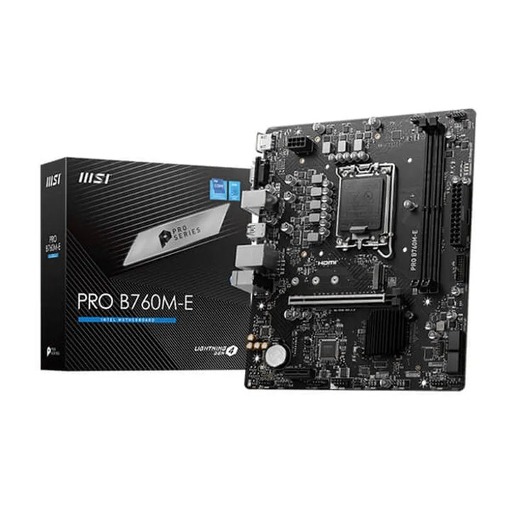 MSI Pro B760M-E DDR5 Intel Motherboard - Byte Baazar