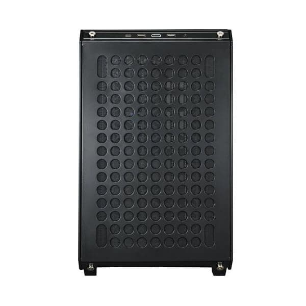 COOLER MASTER Qube 500 Flatpack Mesh ATX Mid Tower Cabinet (Black) - Byte Baazar