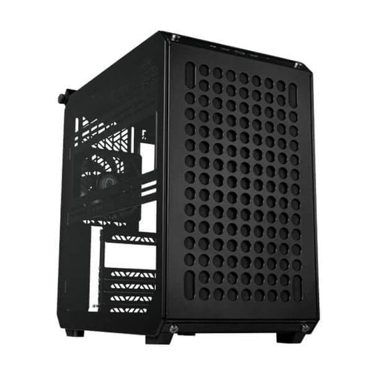 COOLER MASTER Qube 500 Flatpack Mesh ATX Mid Tower Cabinet (Black) - Byte Baazar