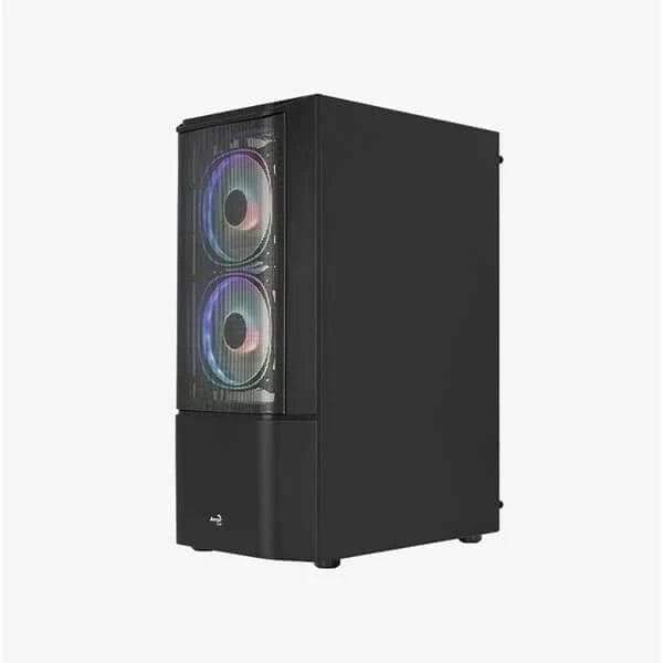 AEROCOOL Quantum Mesh RGB ATX Mid Tower Cabinet (Black) - Byte Baazar