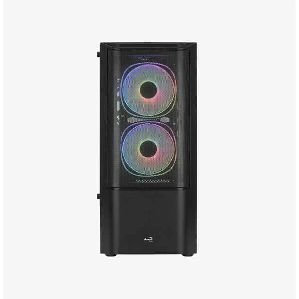 AEROCOOL Quantum Mesh RGB ATX Mid Tower Cabinet (Black) - Byte Baazar