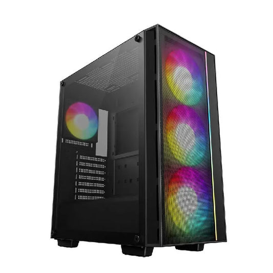 DEEPCOOL MATREXX 55 MESH V4 C ARGB (ATX) Mid Tower Cabinet (Black) - Byte Baazar