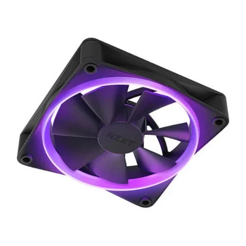 NZXT F120 RGB Duo 120mm with the RGB Controller Cabinet Fan Black (Triple Pack) - Byte Baazar