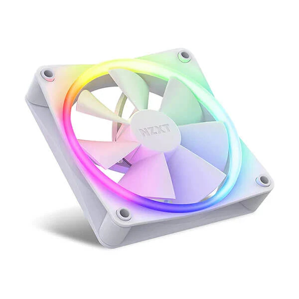 NZXT F120 RGB Duo 120mm with the RGB Controller Cabinet Fan White (Triple Pack) - Byte Baazar