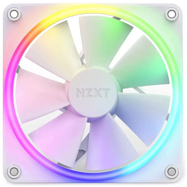 NZXT F120 RGB 120mm Cabinet Fans White (Single Pack) - Byte Baazar