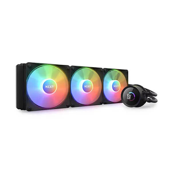 NZXT Kraken RGB 360mm CPU Liquid Cooler (With LCD Display) (Black) - Byte Baazar