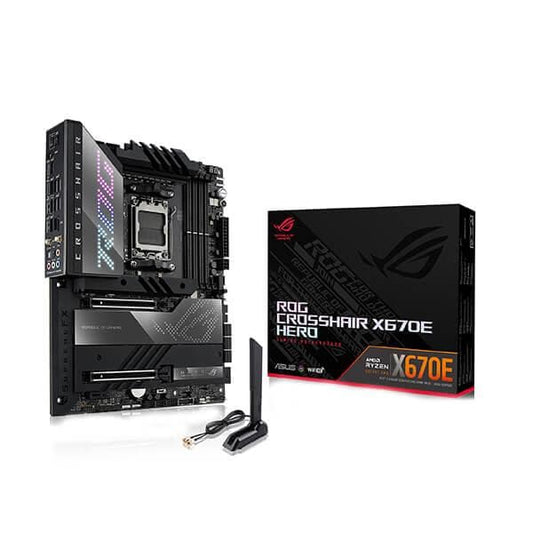 ASUS ROG Crosshair X670E Hero DDR5 AMD Motherboard - Byte Baazar