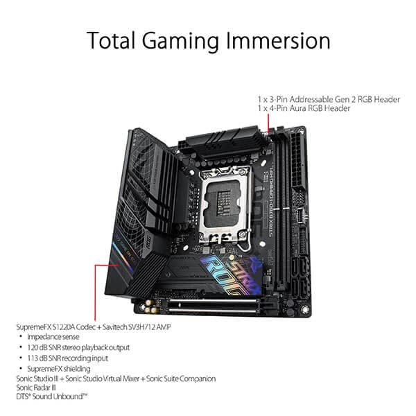 ASUS ROG Strix B760-I Gaming Wifi DDR5 Intel Motherboard - Byte Baazar