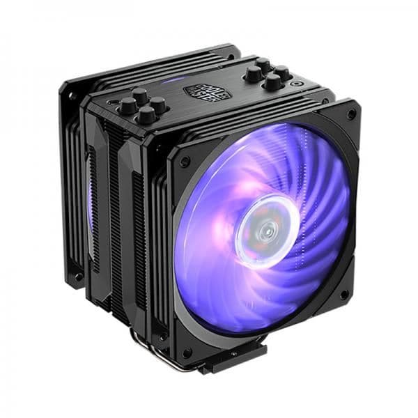 COOLER MASTER Hyper 212 RGB Black Edition Single Tower CPU Air Cooler (Black) - Byte Baazar