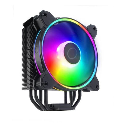 COOLER MASTER Hyper 212 Halo ARGB Single Tower CPU Air Cooler (Black) - Byte Baazar