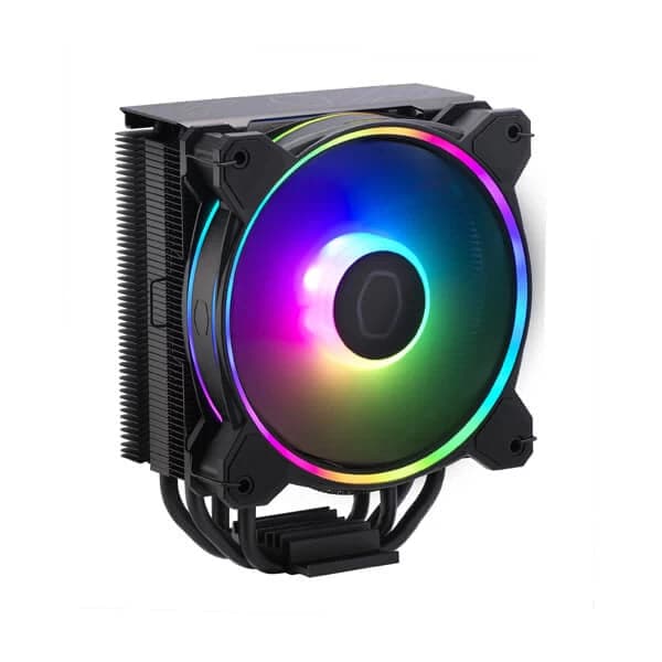 COOLER MASTER Hyper 212 Halo ARGB Single Tower CPU Air Cooler (Black) - Byte Baazar