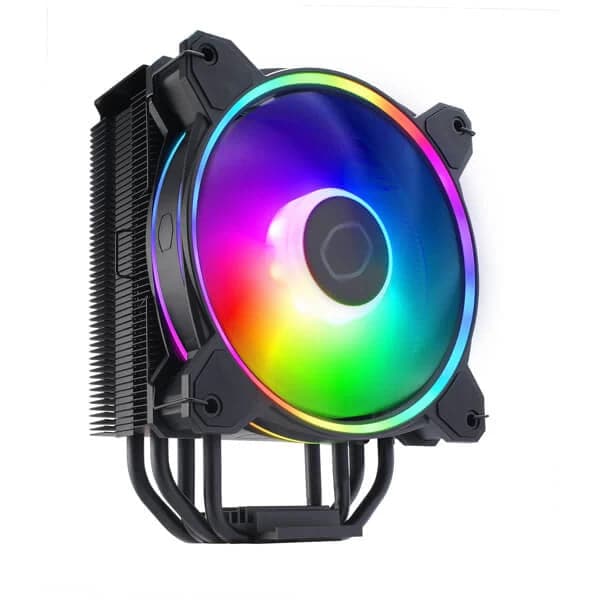 COOLER MASTER Hyper 212 Halo ARGB Single Tower CPU Air Cooler (Black) - Byte Baazar