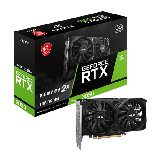 MSI GeForce RTX 3050 Ventus 2X OC 6GB Nvidia Graphic Card - Byte Baazar