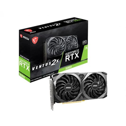 MSI GeForce RTX 3060 Ventus 2X OC 12GB Nvidia Graphic Card - Byte Baazar