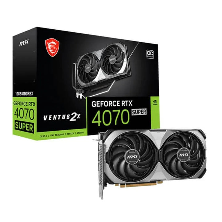 MSI GeForce RTX 4070 Super Ventus 2X OC 12GB Nvidia Graphic Card - Byte Baazar