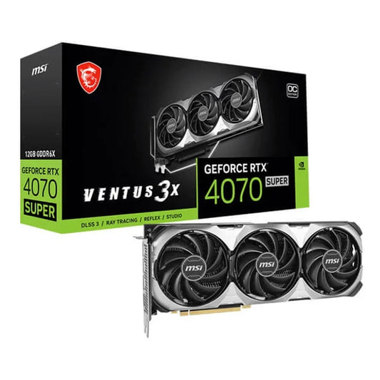 MSI GeForce RTX 4070 Super Ventus 3X OC 12GB Nvidia Graphic Card - Byte Baazar