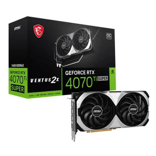 MSI GeForce RTX 4070 Ti Super Ventus 2X OC 16GB Nvidia Graphic Card - Byte Baazar