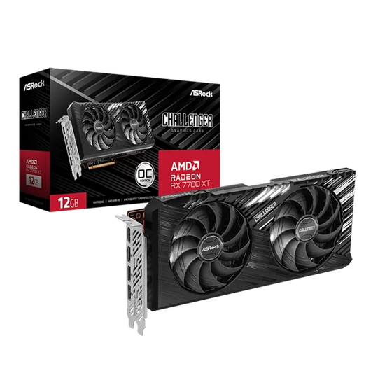 ASROCK Radeon RX 7700 XT Challenger OC 12GB AMD Graphic Card - Byte Baazar