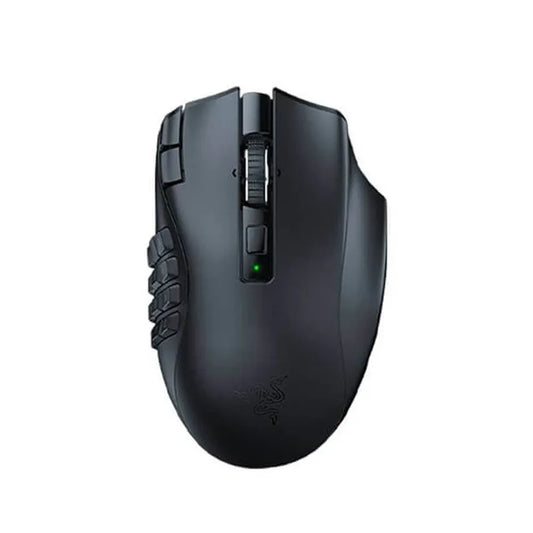 RAZER NAGA V2 Hyperspeed Wireless Ergonomic Gaming Mouse (RAZER NAGA V2) (30000DPI/19 Macro Button) (Black) - Byte Baazar