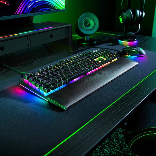 RAZER BlackWidow V4 RGB Mechanical Full Size Wired Gaming Keyboard ( Green Switch ) - Byte Baazar