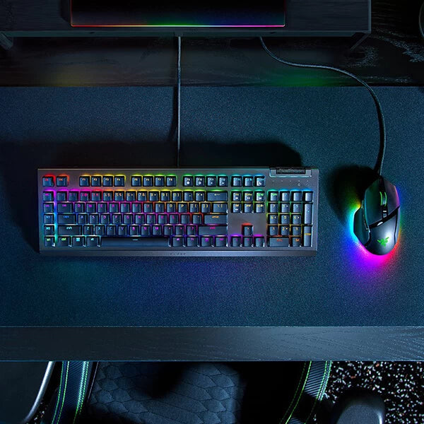 RAZER BlackWidow V4 X RGB Full Size Mechanical Wired Gaming keyboard ( Clicky Green Switch ) - Byte Baazar