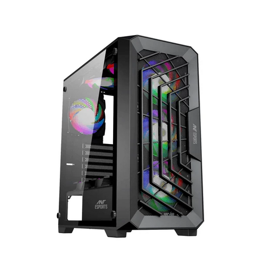 ANT ESPORTS SX5 ARGB ATX Mid Tower Cabinet (Black) - Byte Baazar